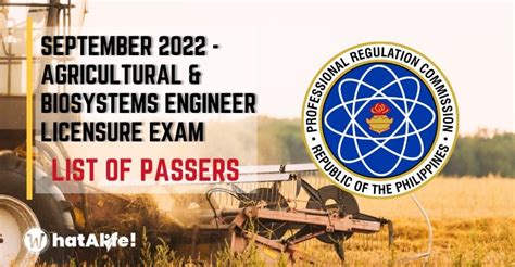 FULL RESULTS: September 2022 Agricultural .